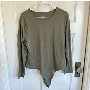 Nuuds sage green bodysuit size xxl.